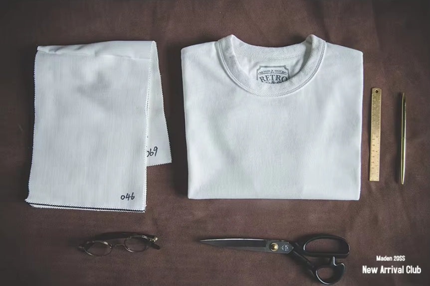 Heavyweight work tee with shoulder detail