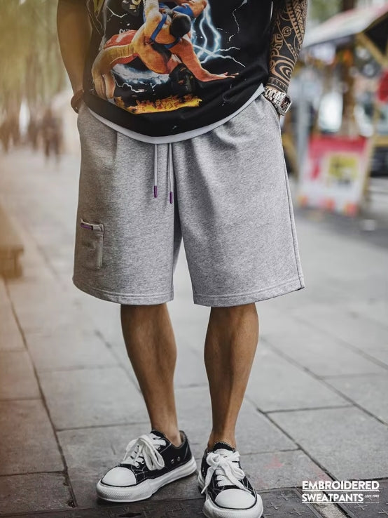 Casual Jersey Shorts in Heather Grey