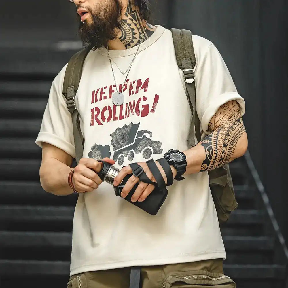 T-Shirt mit Vintage-Print
