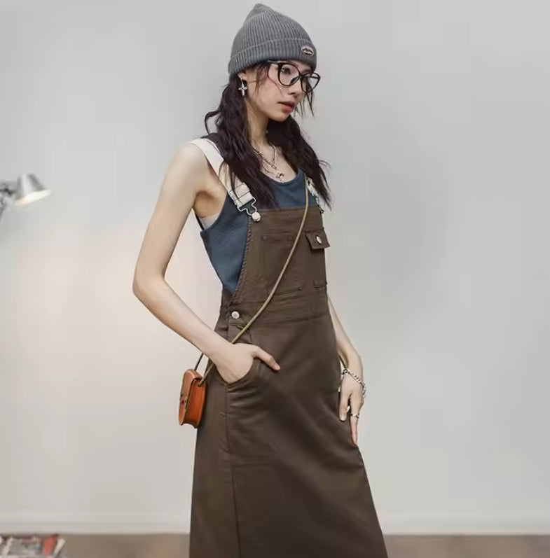 Suspender One-Piece Skirt