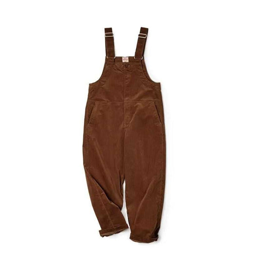 Vintage corduroy jumpsuit in coffee