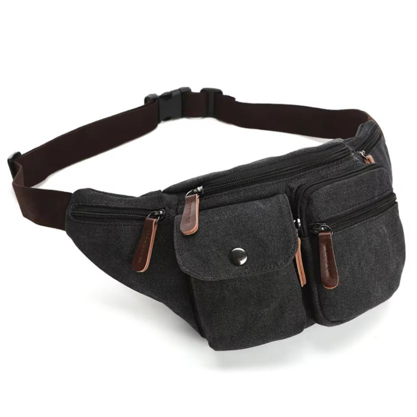 Canvas multifunctional waist bag