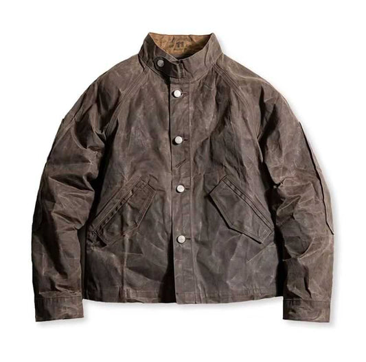 Vintage waxed canvas work jacket
