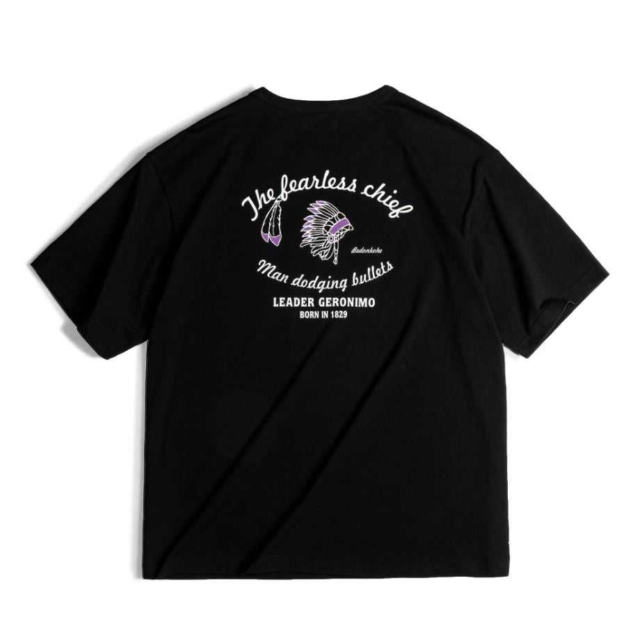 Cotton summer t-shirt in black
