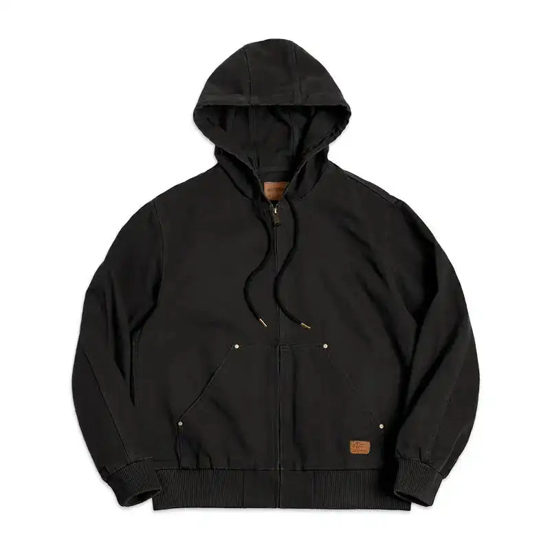 Classic hooded canvas jacket