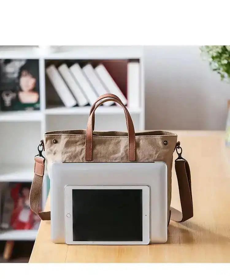 Minimalist Vintage Canvas Handbag