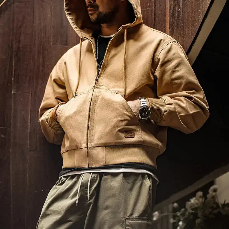 Classic Hooded Canvas Jacket