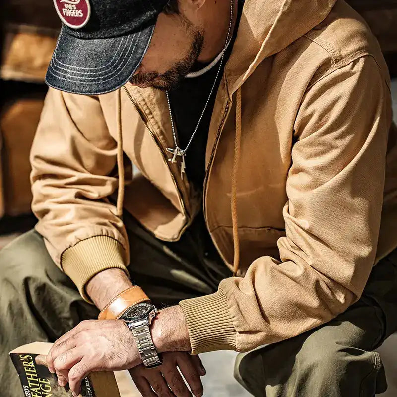 Classic Hooded Canvas Jacket