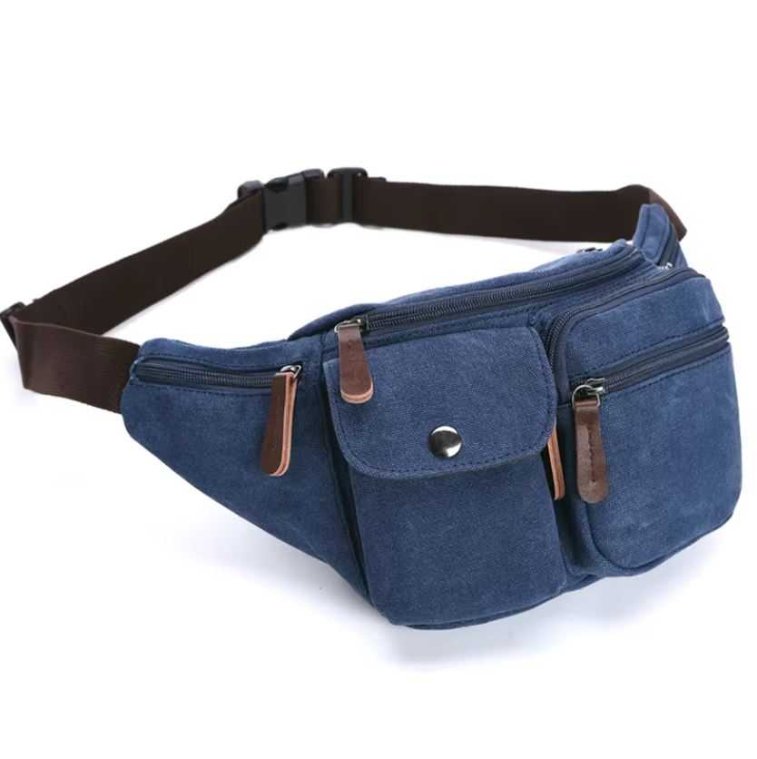 Canvas multifunctional waist bag