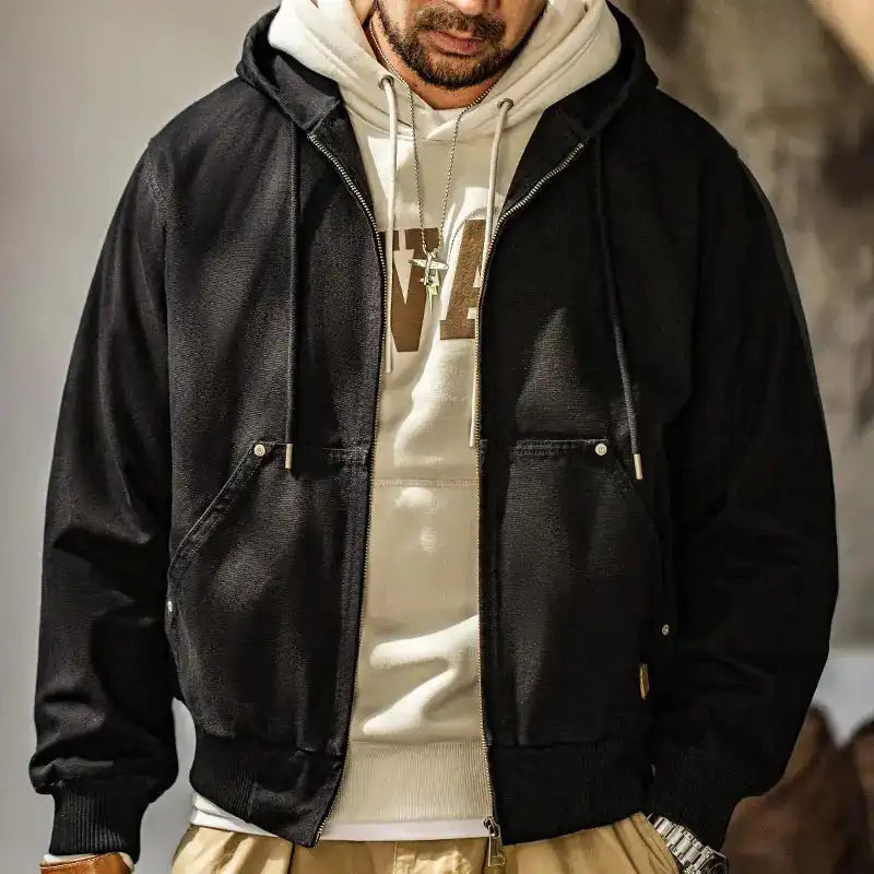 Classic Hooded Canvas Jacket