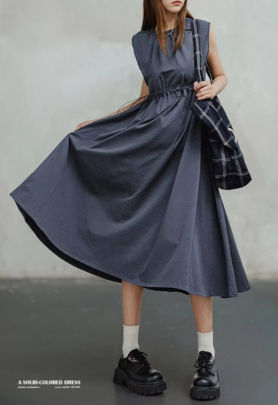 Utility Sleeveless Maxi Dress