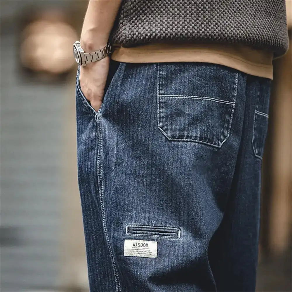 Lockere Jeans mit Radish-Bein