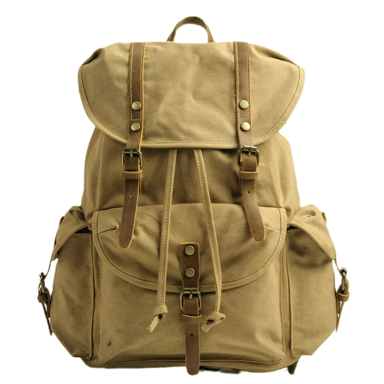 Waxed canvas backpack