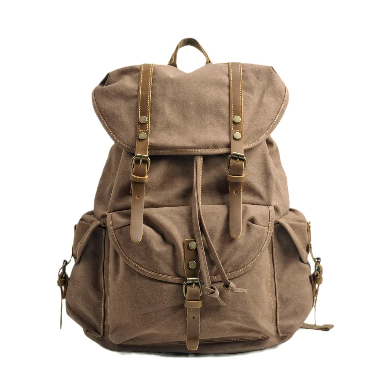 Waxed canvas backpack