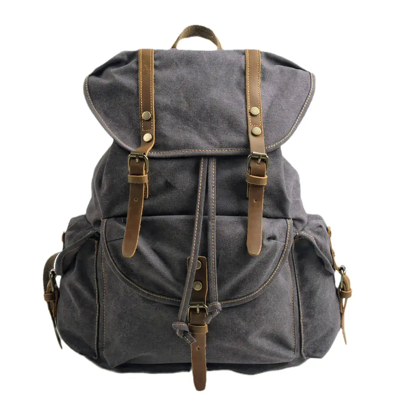 Waxed canvas backpack
