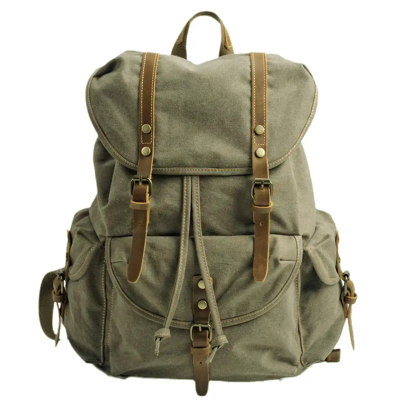 Waxed canvas backpack