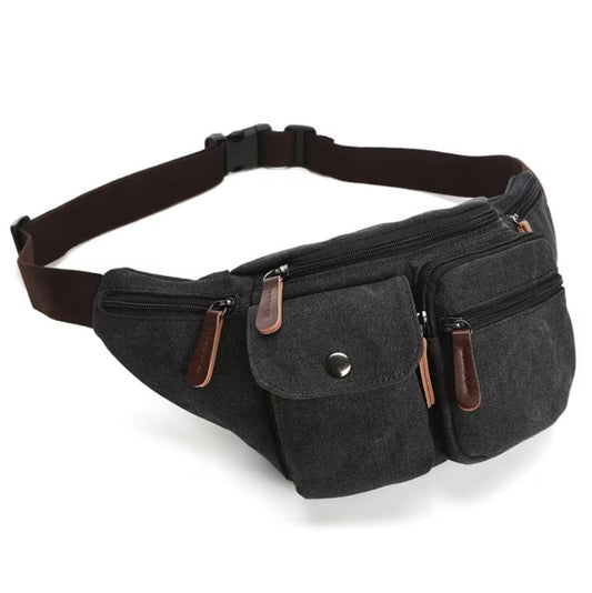 Canvas multifunctional waist bag