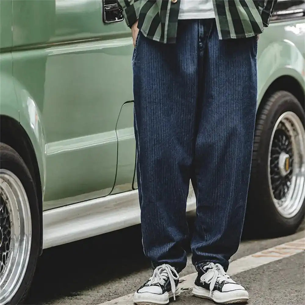 Lockere Jeans mit Radish-Bein