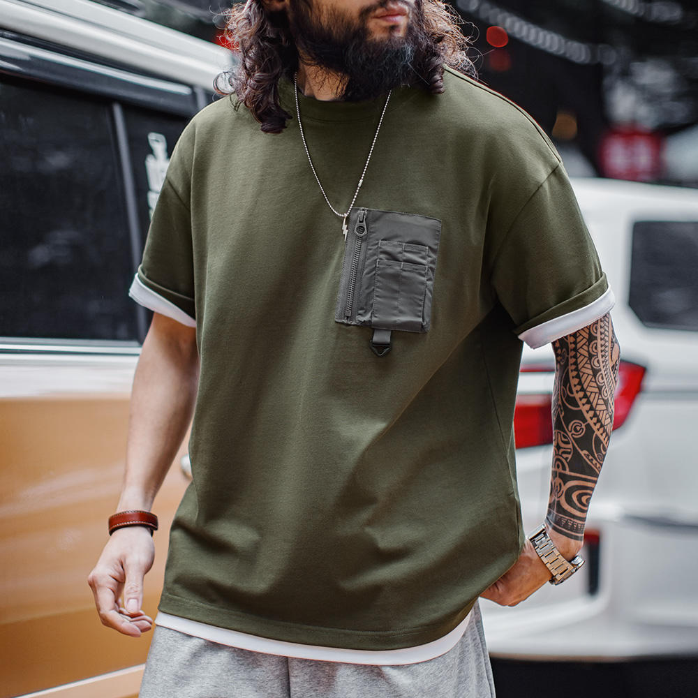 Vintage Heavyweight Pocket Tee – Forest Green