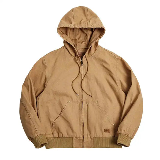 Classic hooded canvas jacket