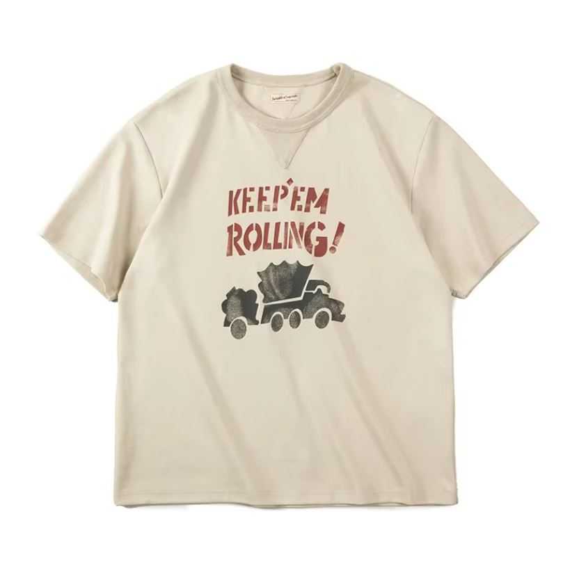 Vintage graphic print t-shirt in white