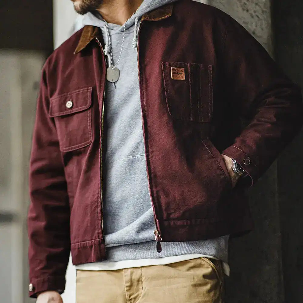 Vintage Canvas Arbeitsjacke