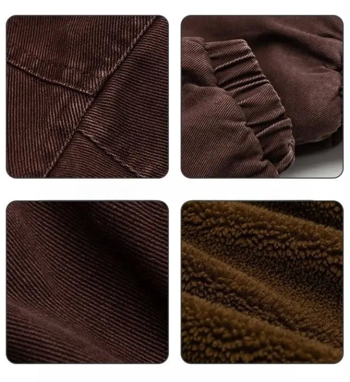 Men’s Vintage Stand Collar Winter Jacket