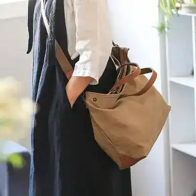 Minimalist Vintage Canvas Handbag