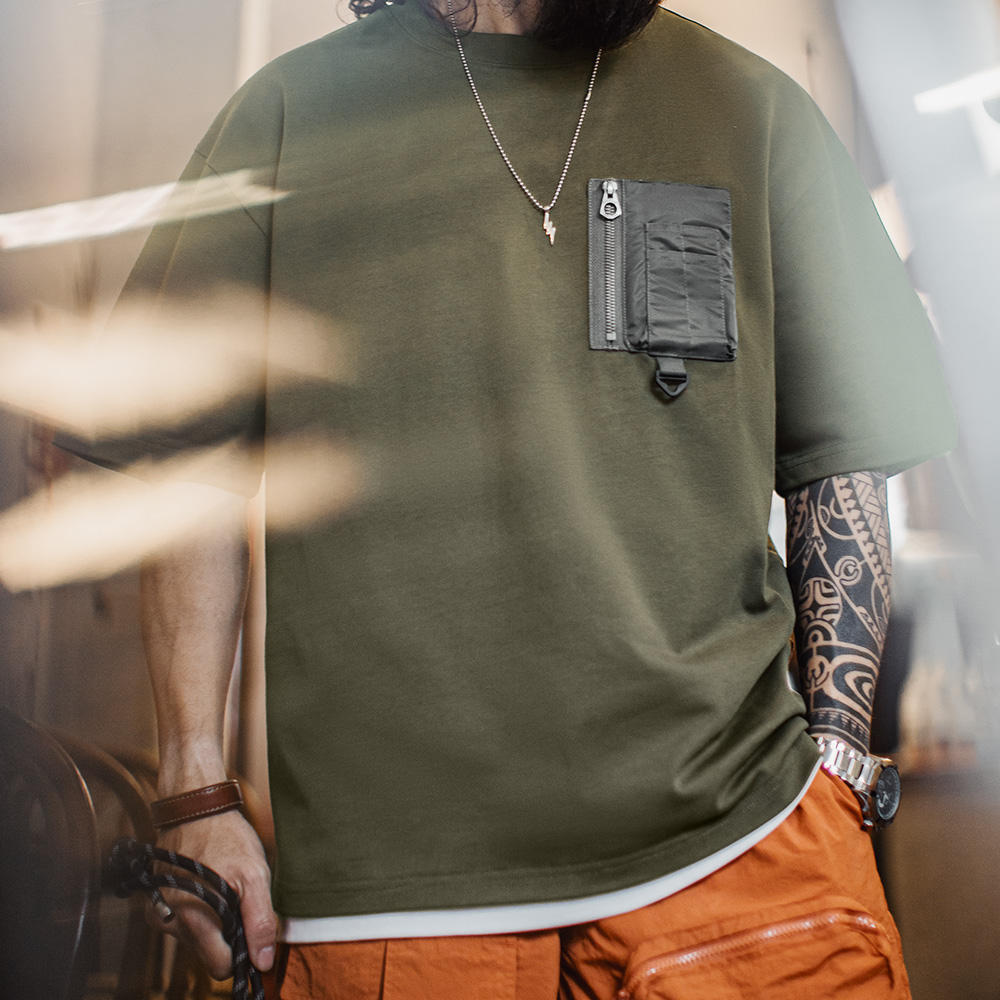 Vintage Heavyweight Pocket Tee – Forest Green