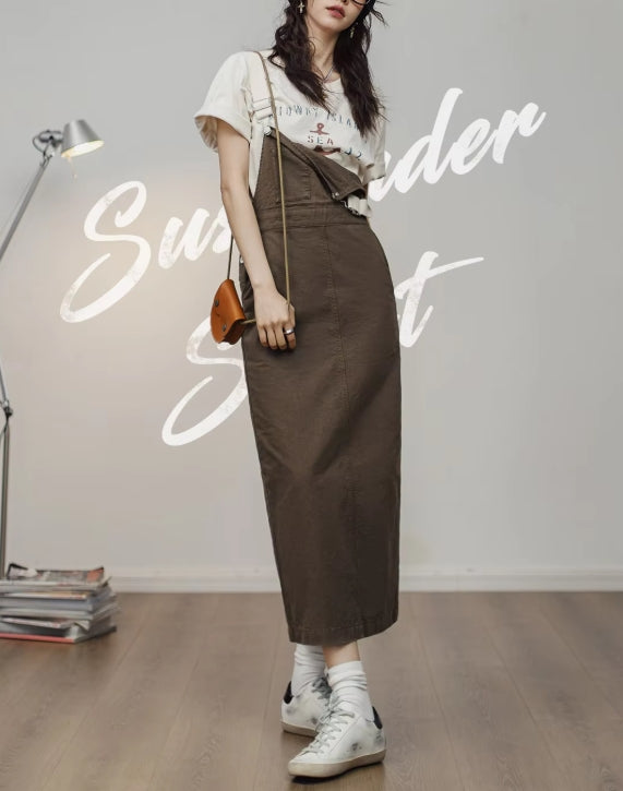 Suspender One-Piece Skirt