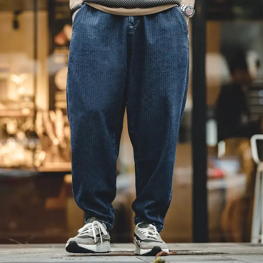 Lockere Jeans mit Radish-Bein