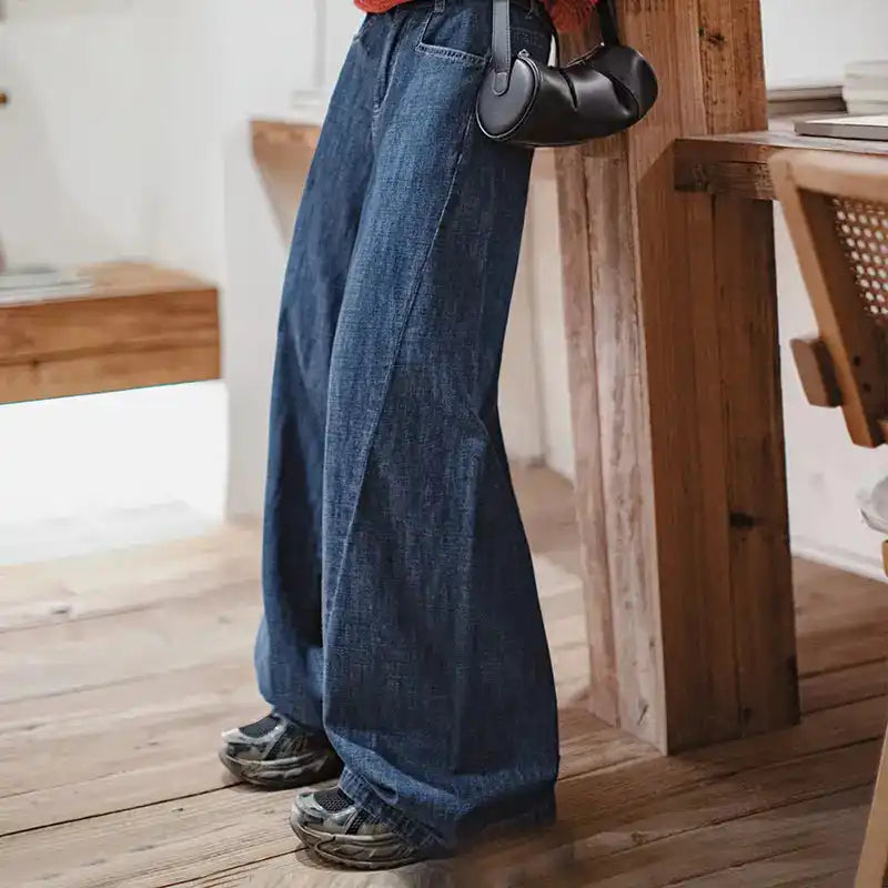 Vintage-Jeans mit weitem Bein