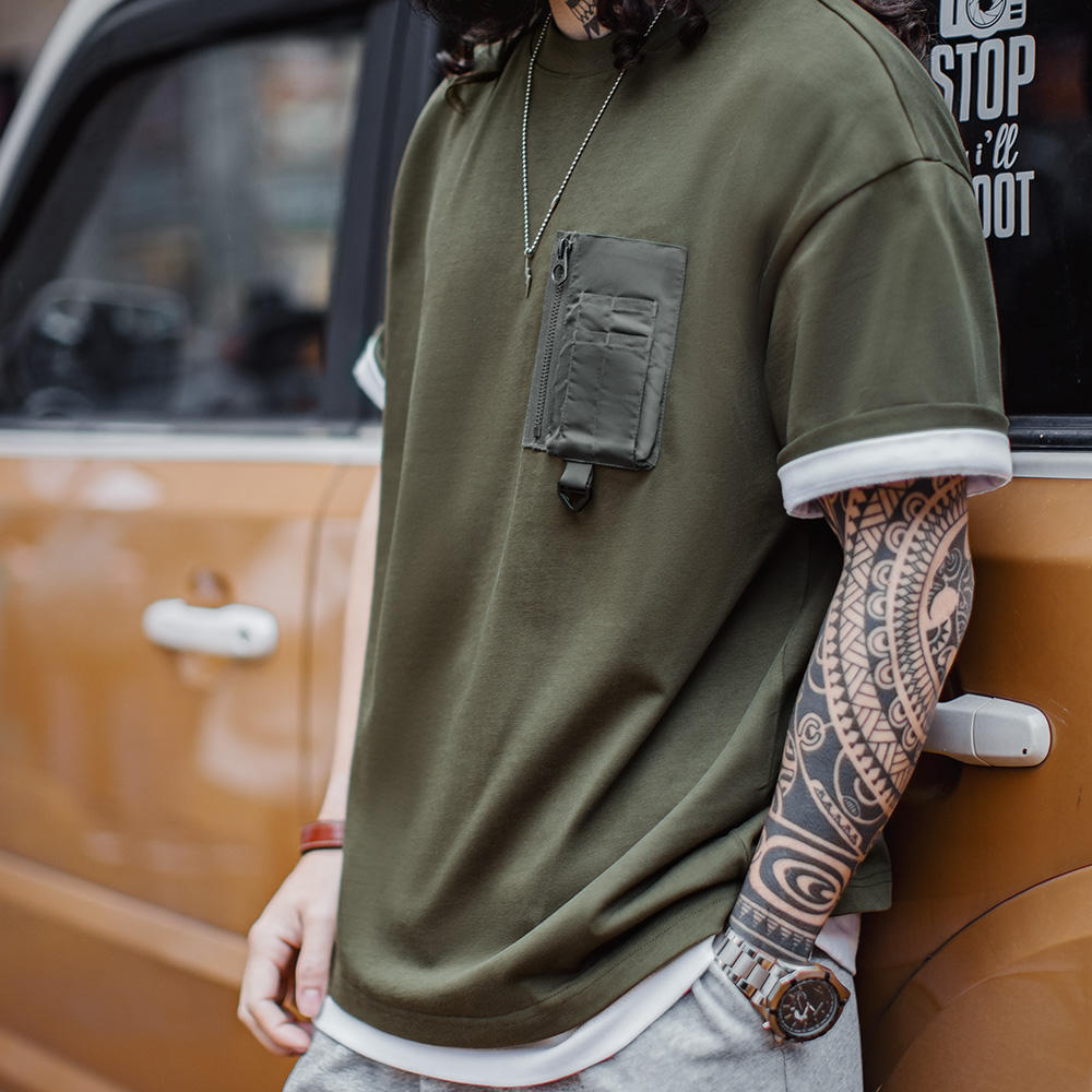 Vintage Heavyweight Pocket Tee – Forest Green