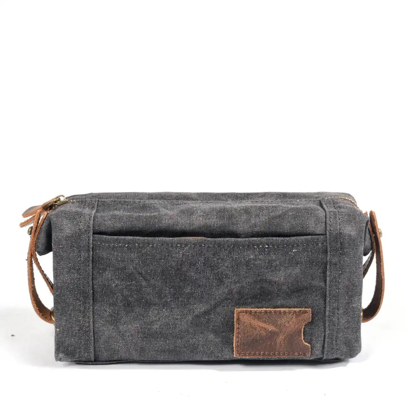 Waterproof canvas toiletry bag