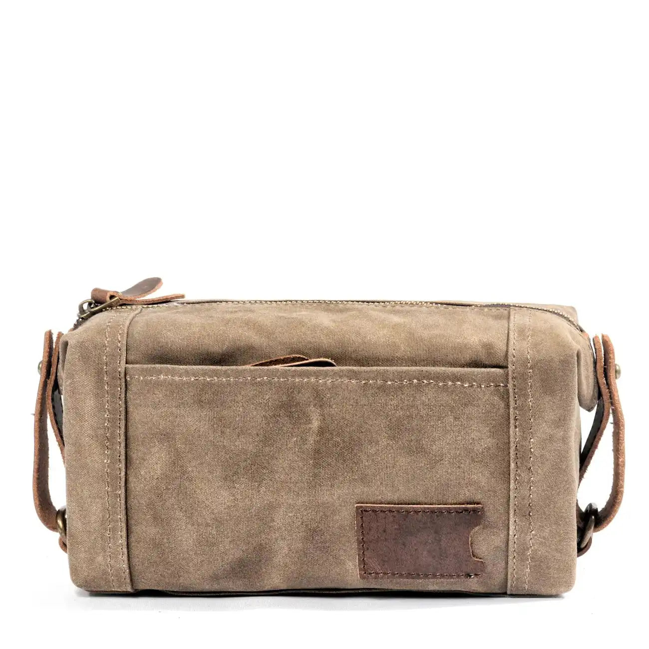 Waterproof canvas toiletry bag