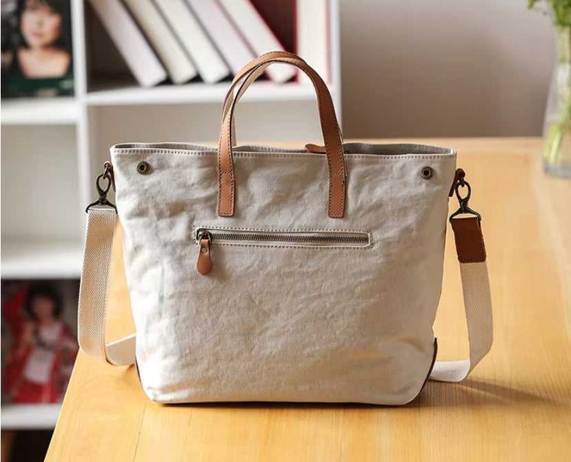 Minimalist Vintage Canvas Handbag