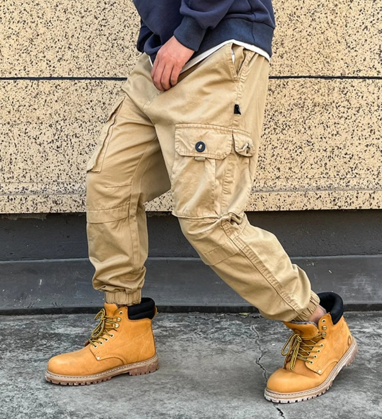 Men’s Tactical Cargo Pants – Multi-Pocket Street Joggers