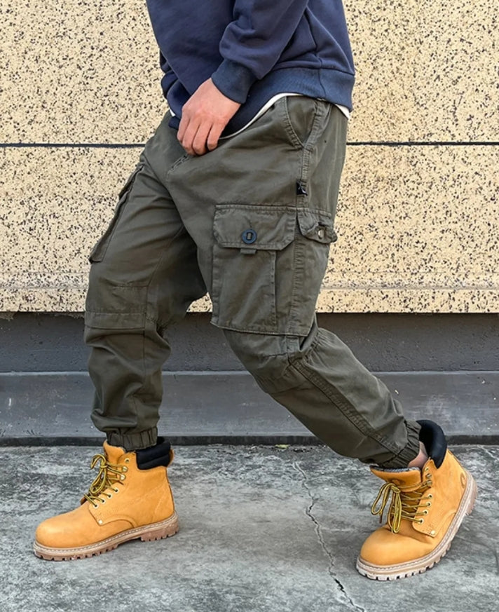 Men’s Tactical Cargo Pants – Multi-Pocket Street Joggers