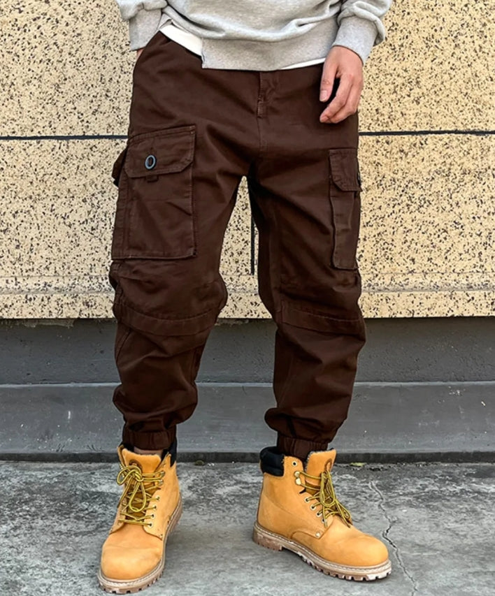 Men’s Tactical Cargo Pants – Multi-Pocket Street Joggers
