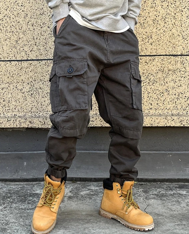 Men’s Tactical Cargo Pants – Multi-Pocket Street Joggers