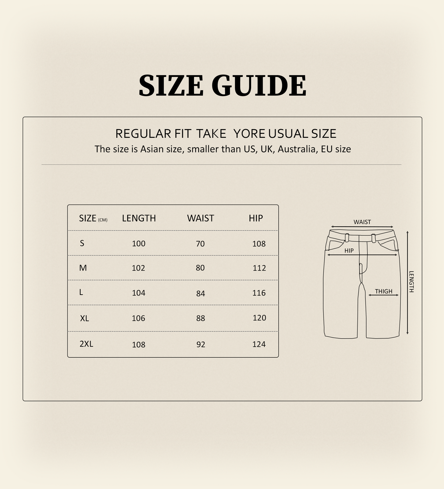 Men’s Heavyweight Curved Hem Streetwear Jeans